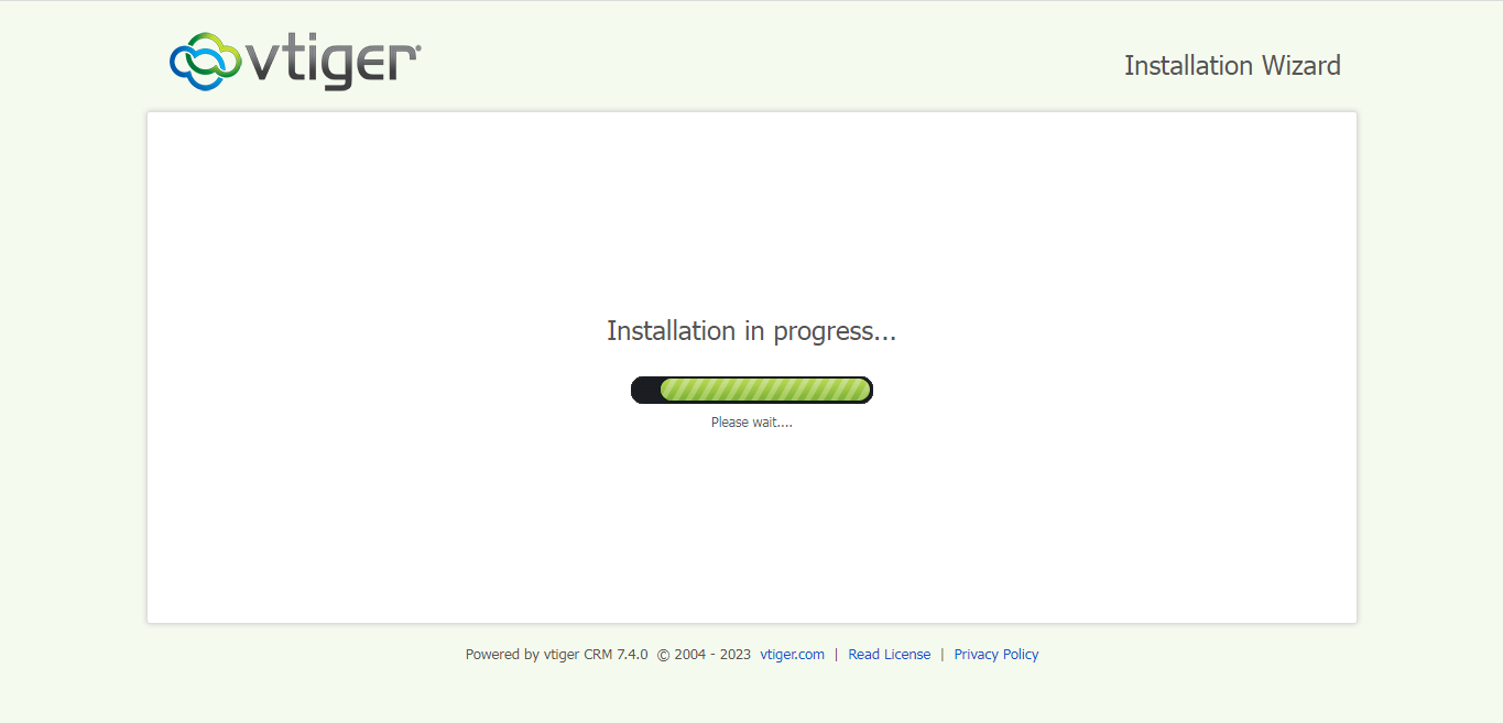 Installation in Progress..