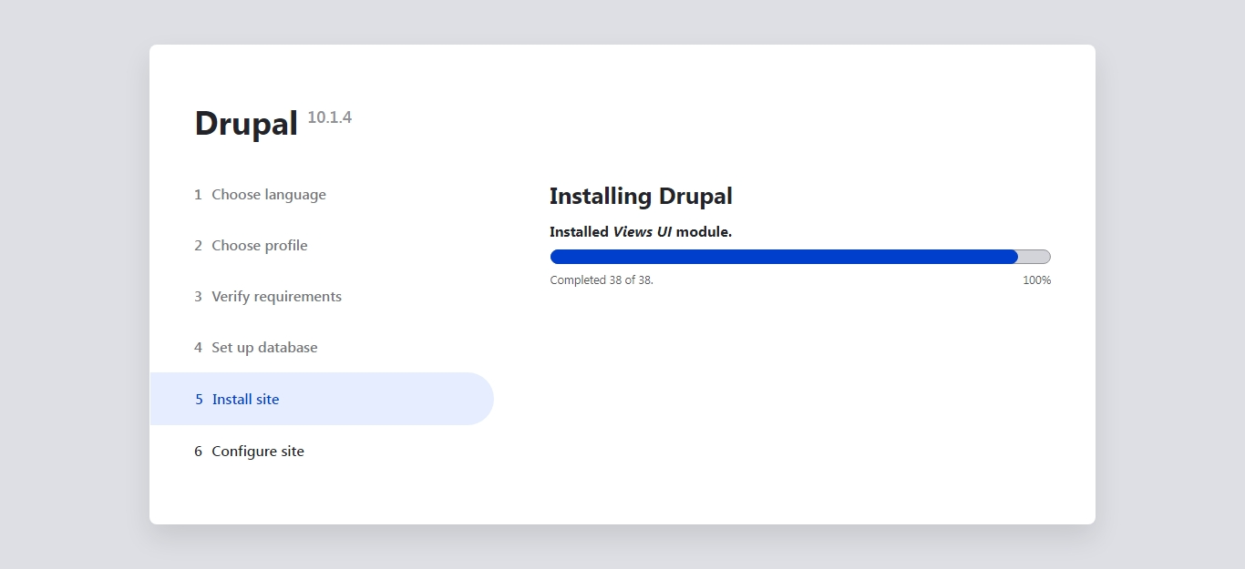 Installation in Progress..